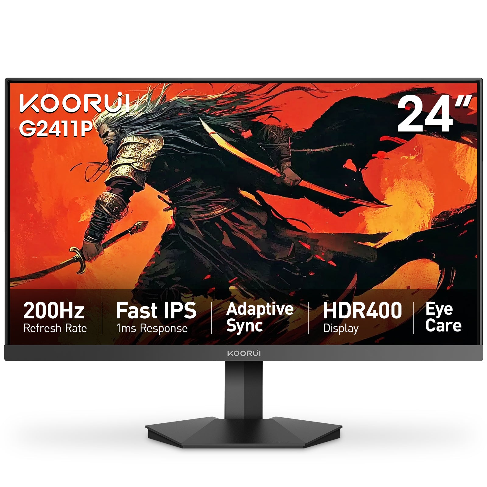 KOORUIモニター 24インチ 200Hz HDMI×2 G2411P Koorui 24 Inch FHD 200Hz IPS HDR400 Gaming Monitor – KOORUI US