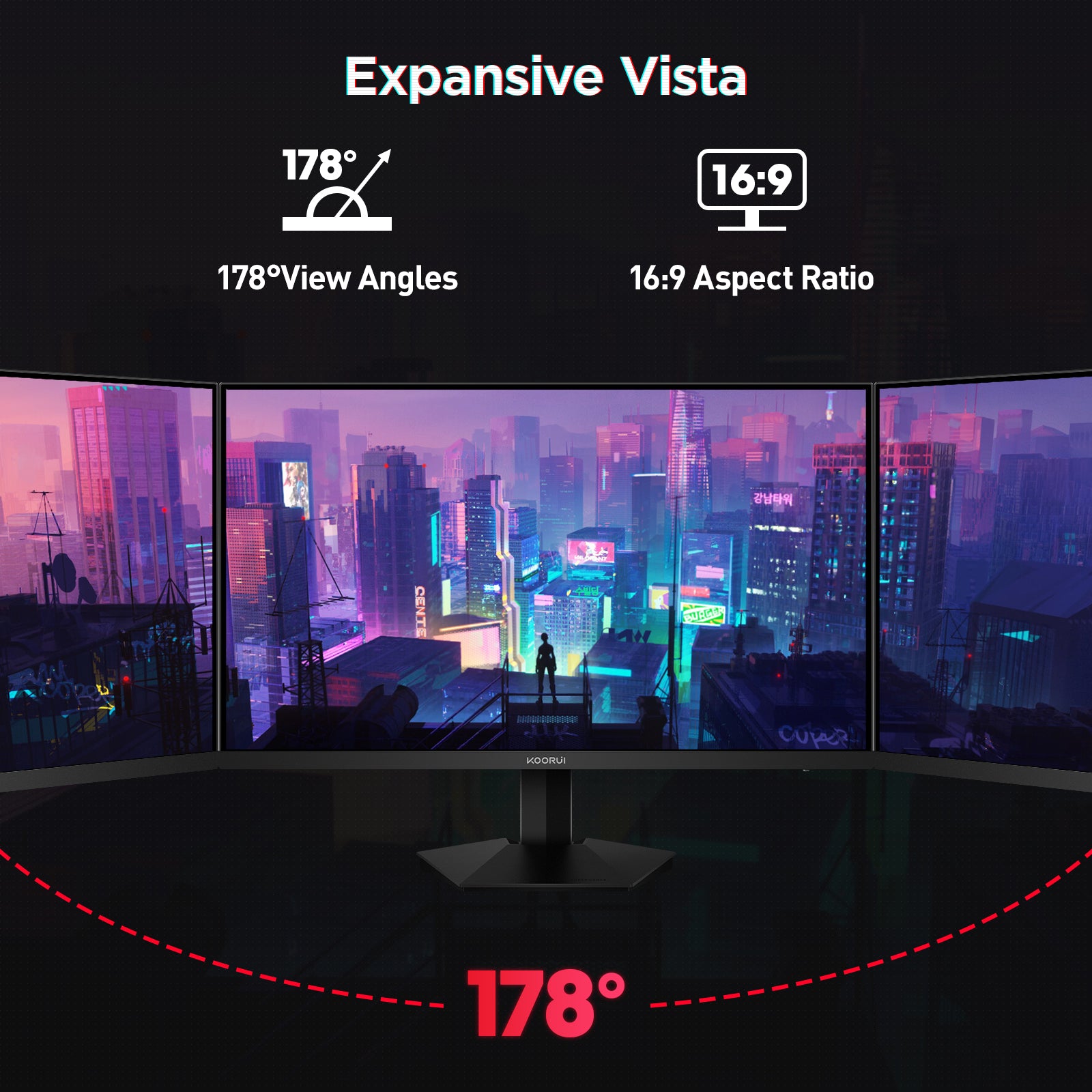 KOORUI G2721V 27-inch IPS QHD 180Hz Gaming Monitor