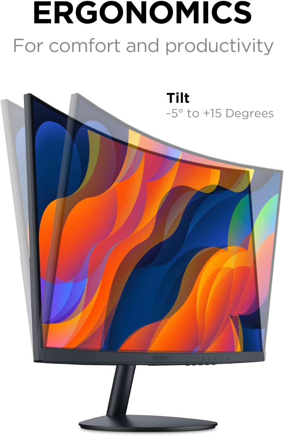 KOORUI 24N5CA 24-inch VA FHD 75Hz 1500R Curved Gaming Monitor