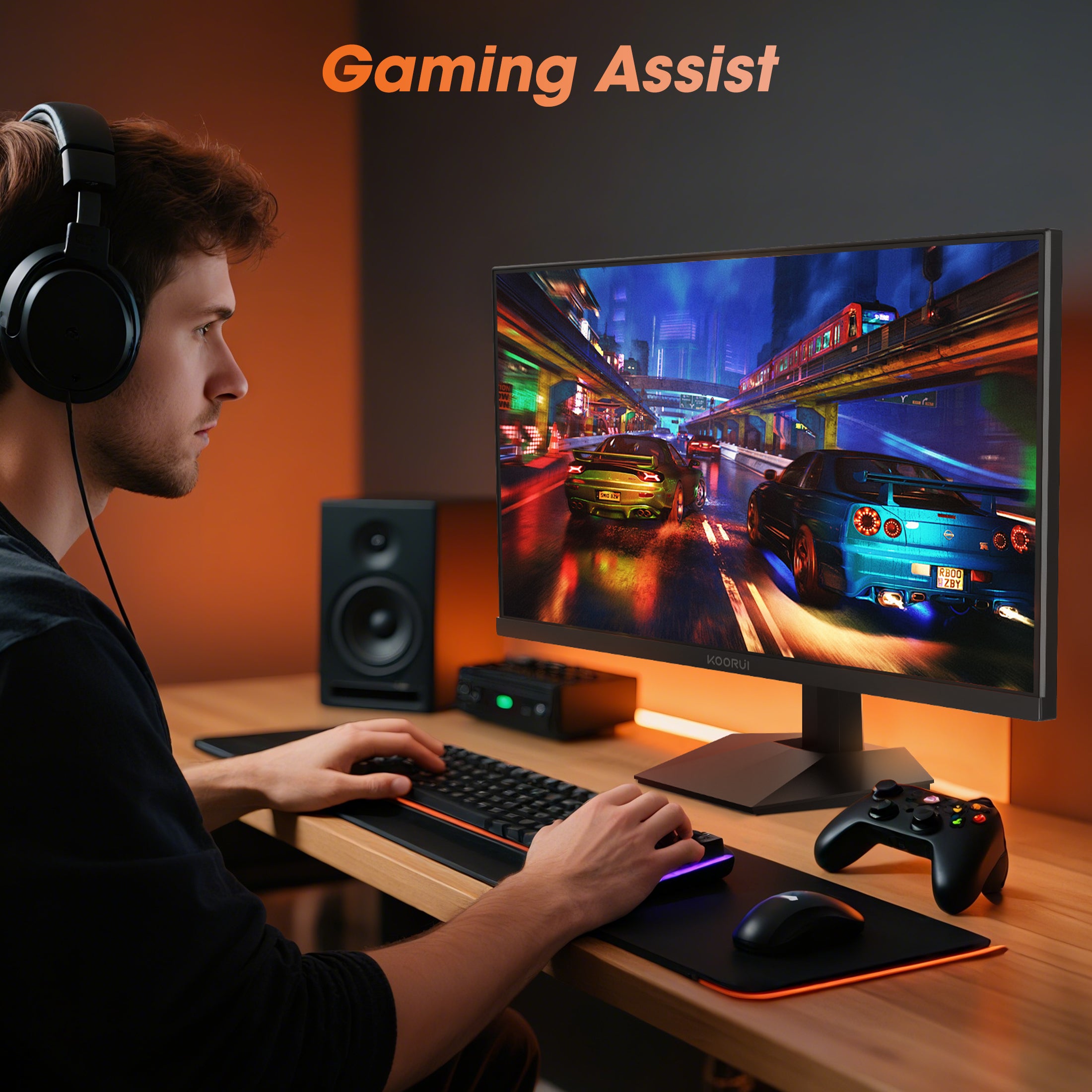 KOORUI 24" 1440p Gaming Monitor, 180Hz 2K QHD Computer Monitor, New Pc Monitor, G2421V
