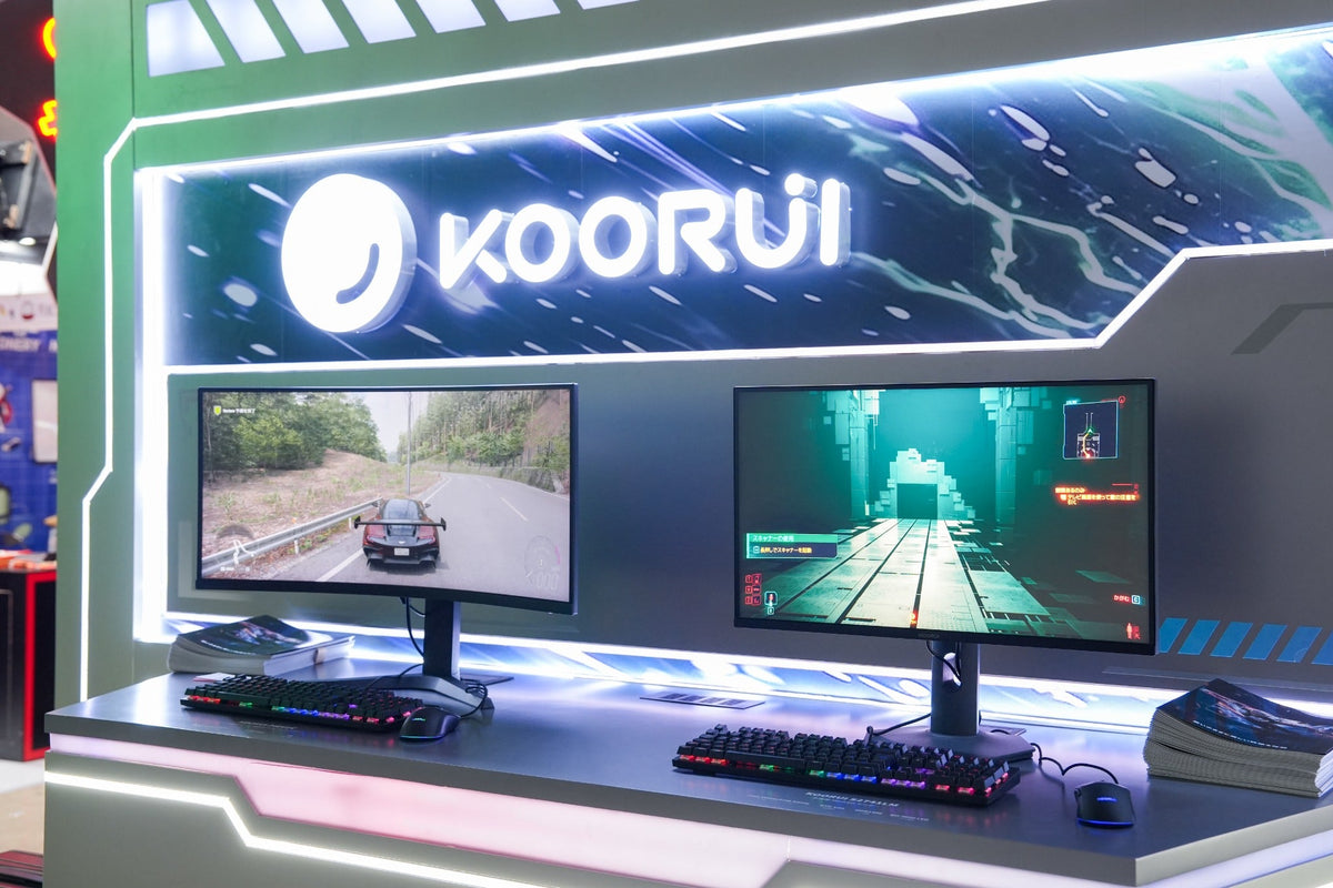 KOORUI S2741LM Mini LED and 34E6UC ultrawide curved monitors at TGS 2026