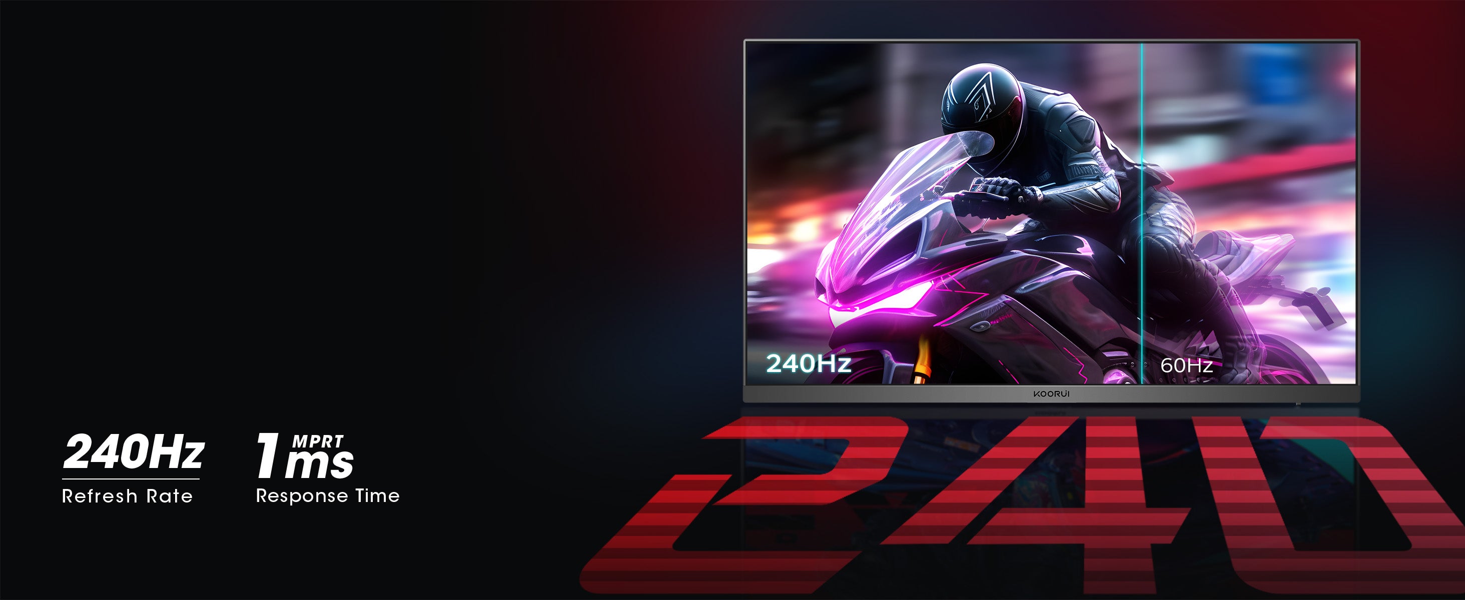 Koorui 27 Inch FHD 240Hz VA Gaming Monitor with 90% DCI-P3 – KOORUI US