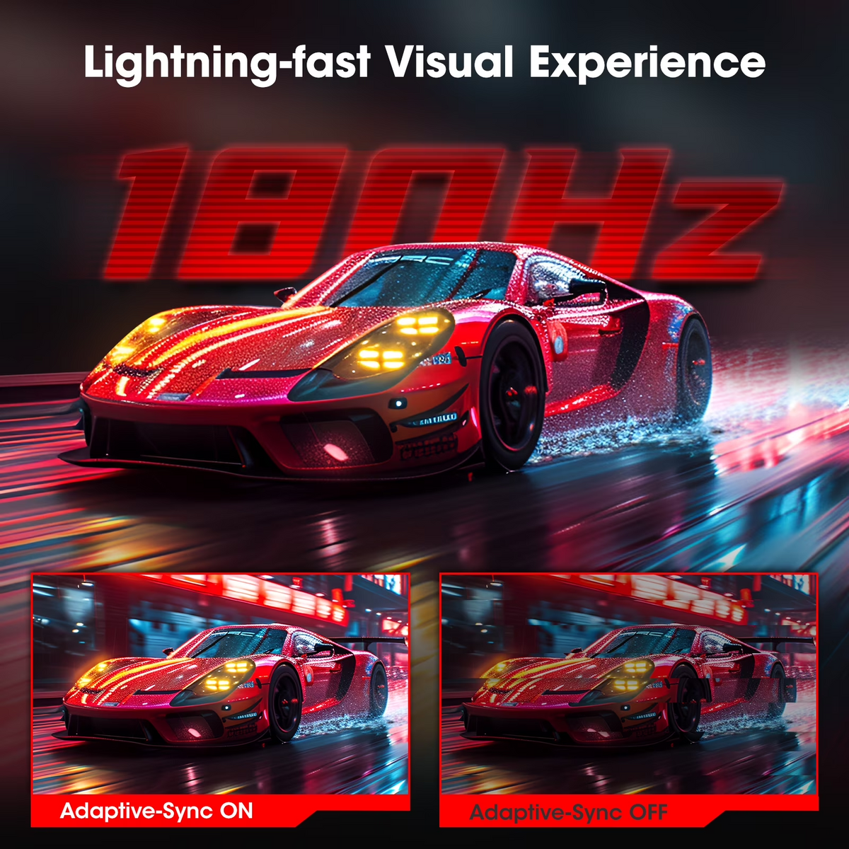 KOORUI 27 inch 1440p Curved Gaming Monitor, 180Hz QHD Computer Monitor, 1ms Adaptive-Sync, HDMI/DisplayPort, 27E6QCA WAL