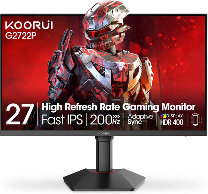 KOORUI G2722P 27-inch IPS QHD 200Hz Gaming Monitor