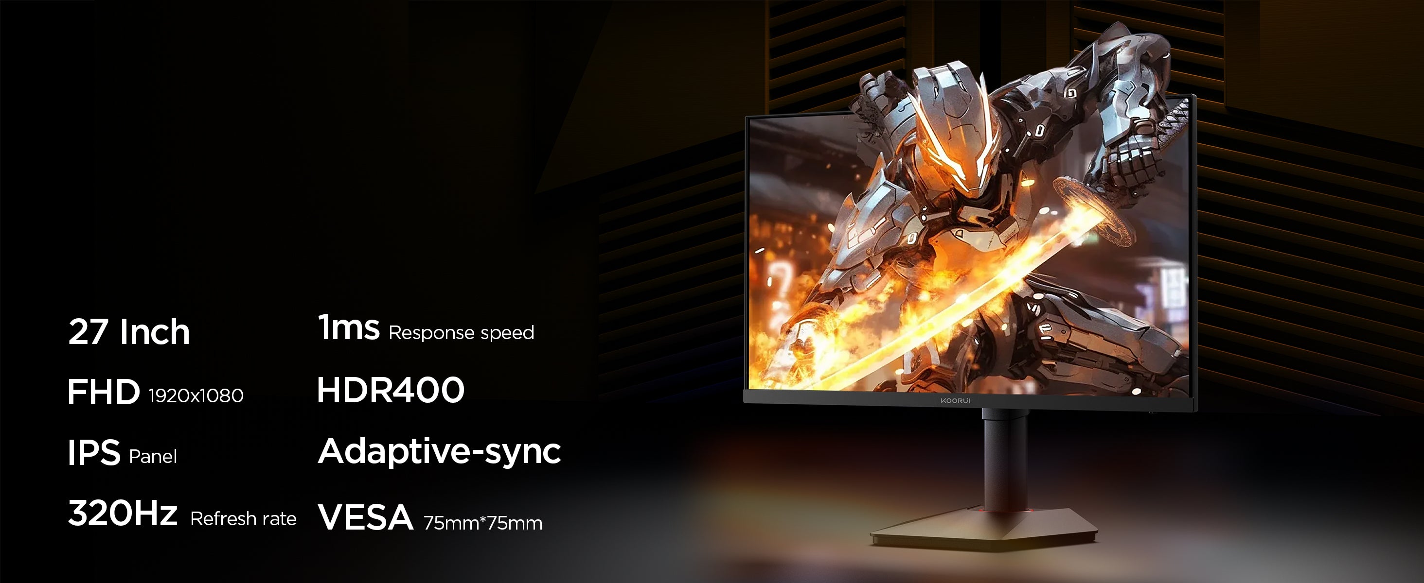 KOORUI ゲーミングモニター 24.5インチ 320Hz G2511E Amazon.com: KOORUI 24.5 Inch Gaming Monitor, 1ms, 320Hz Monitor