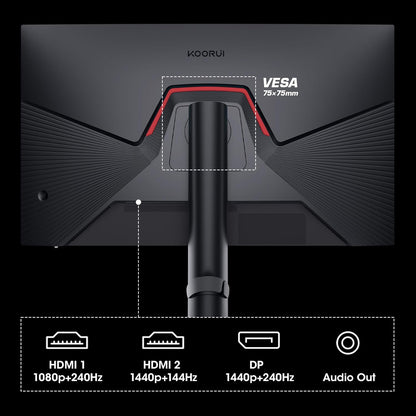 KOORUI 27E3QK 27-inch IPS QHD 240Hz Gaming Monitor