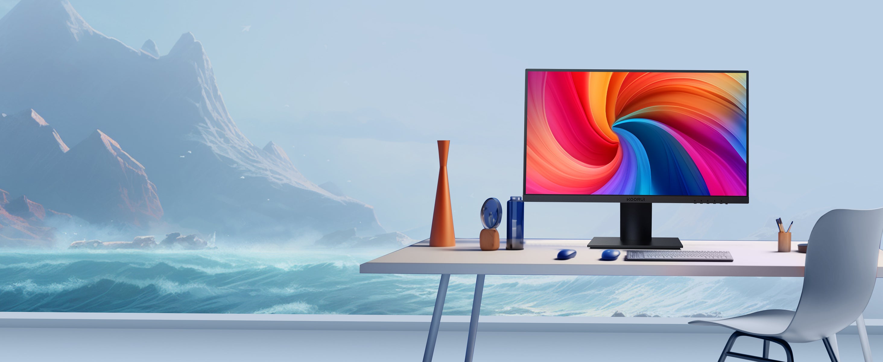 Koorui 27 Inch 4K UHD IPS Monitor with HDR10 & Wide Color Gamut