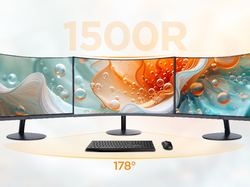 KOORUI 24N5CA 24-inch VA FHD 75Hz 1500R Curved Gaming Monitor