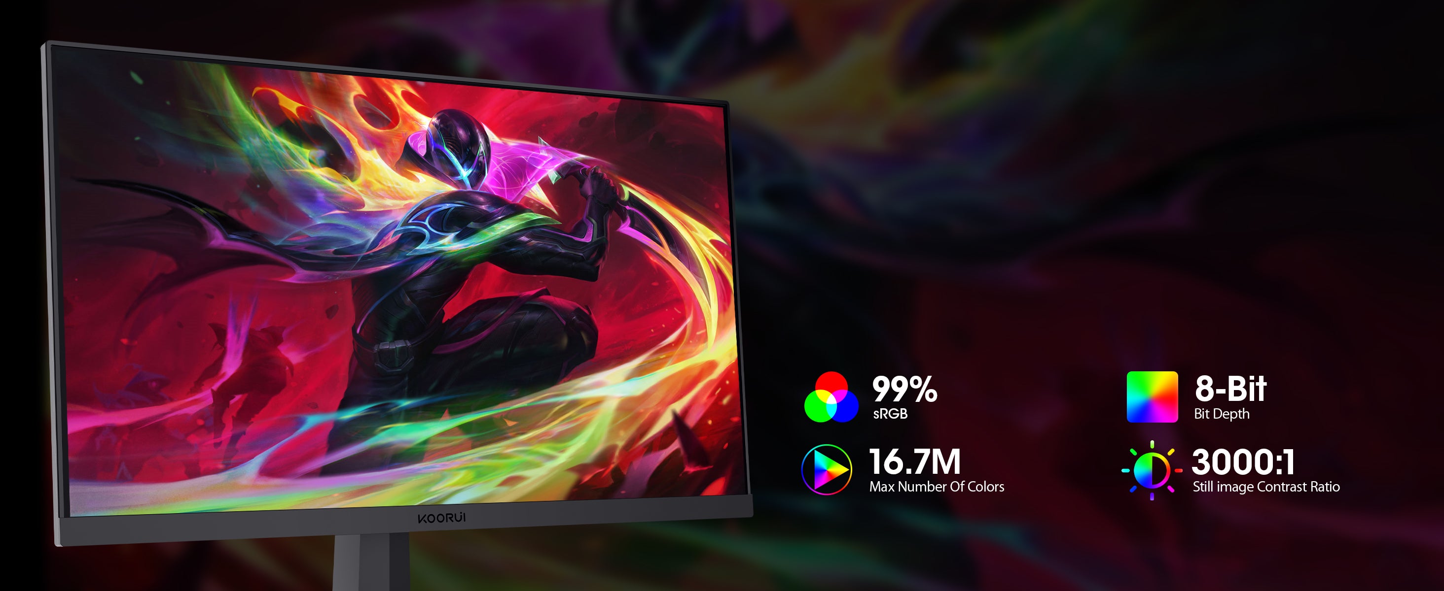 KOORUI 25E3A 24.5-inch VA FHD 180Hz Gaming Monitor – KOORUI US