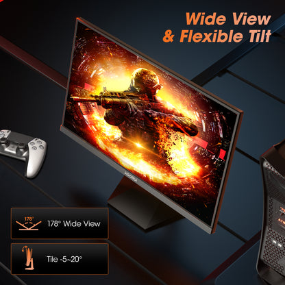 KOORUI 24" 1440p Gaming Monitor, 180Hz 2K QHD Computer Monitor, New Pc Monitor, G2421V