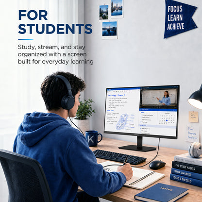 KOORUI 24 inch Computer Monitor, 144Hz FHD VA for Study, Work & Play E2412K