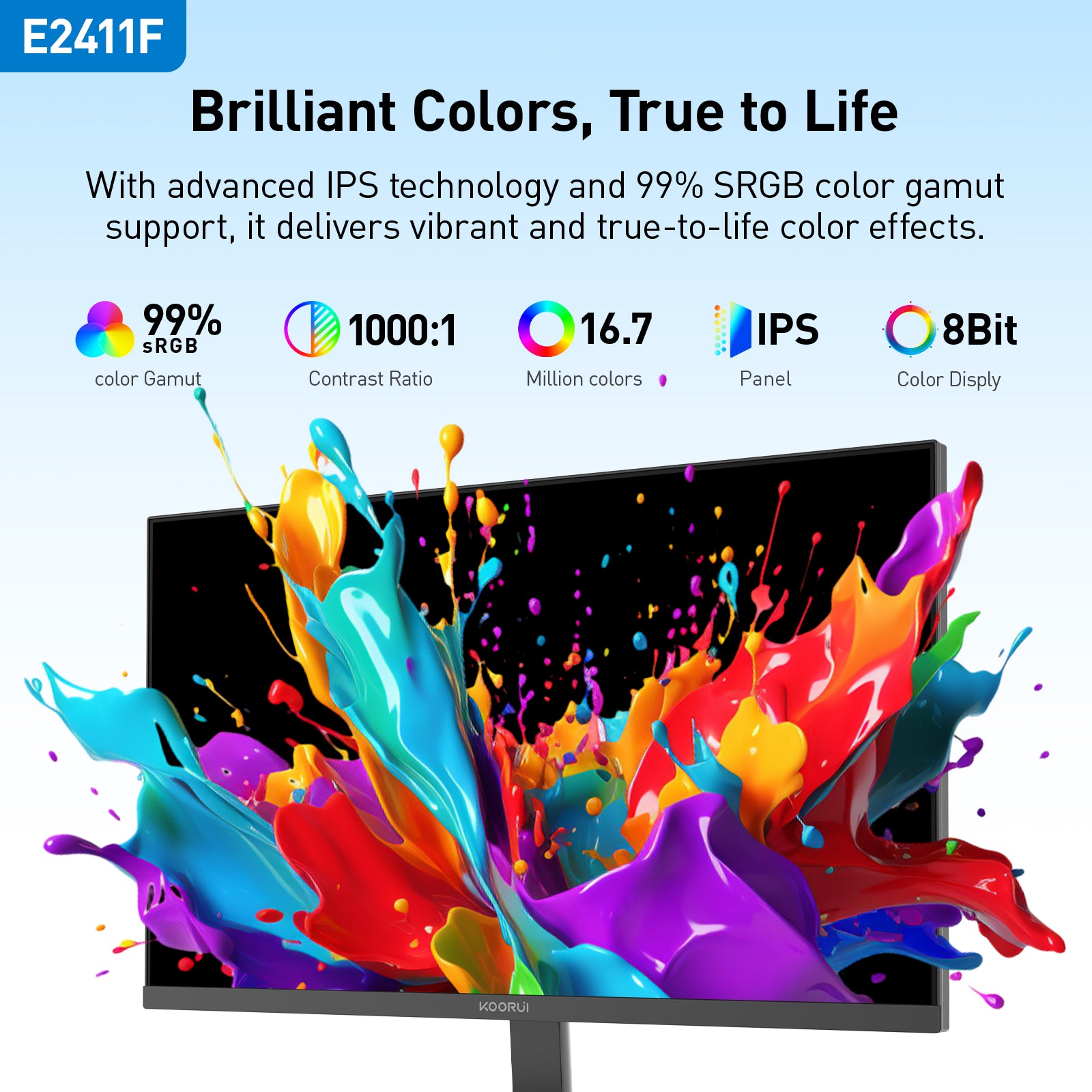 KOORUI E2411F 24-inch VA FHD 100Hz Business Monitor