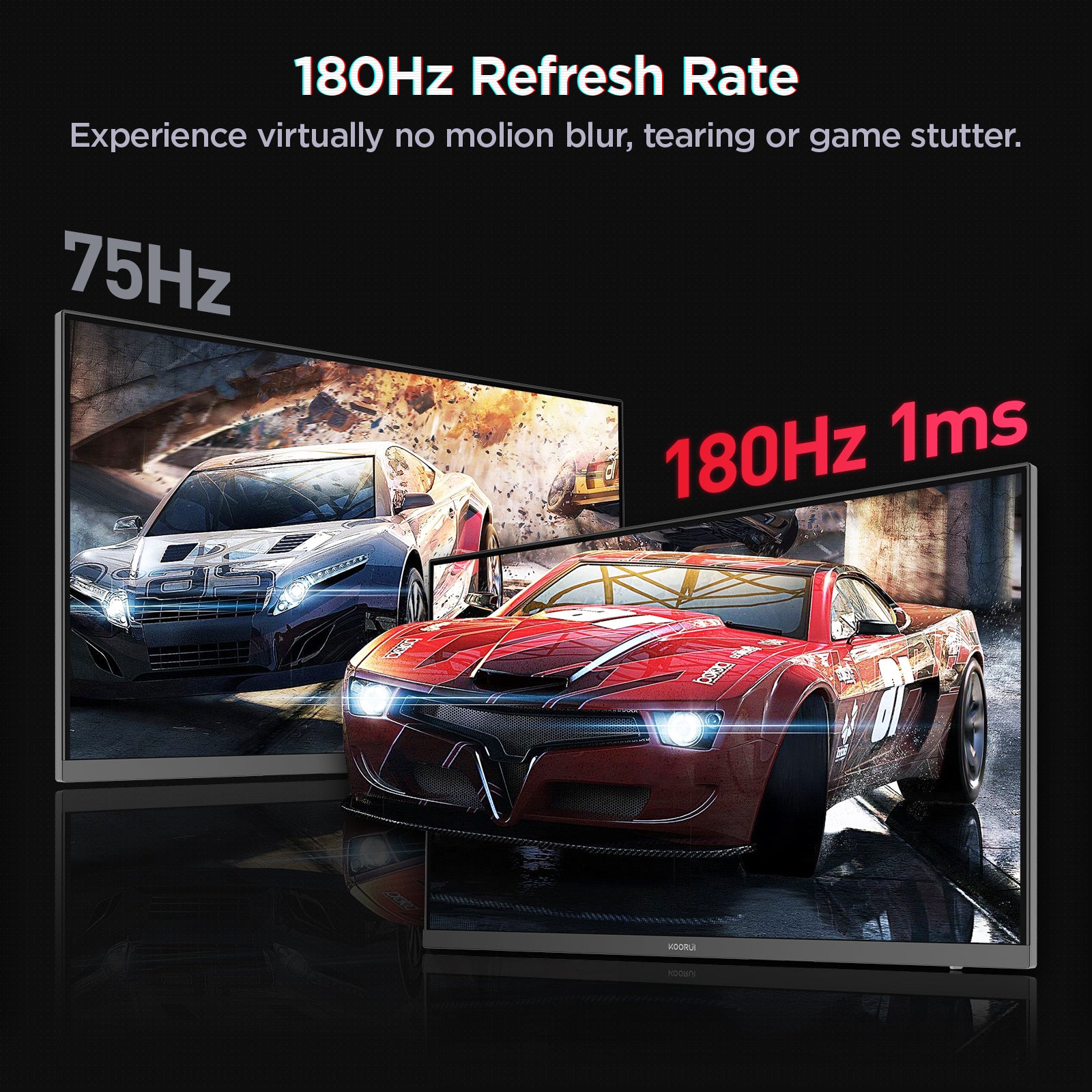 KOORUI G2721V 27-inch IPS QHD 180Hz Gaming Monitor