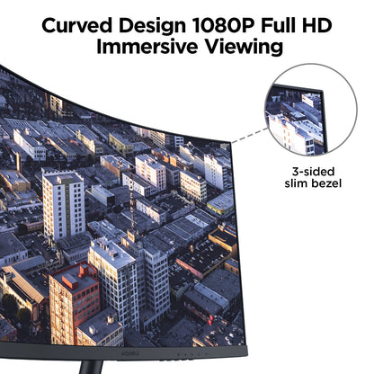 KOORUI 24 inch Curved Computer Monitor, FHD 100Hz VA 1500R PC Screen 24N5CA