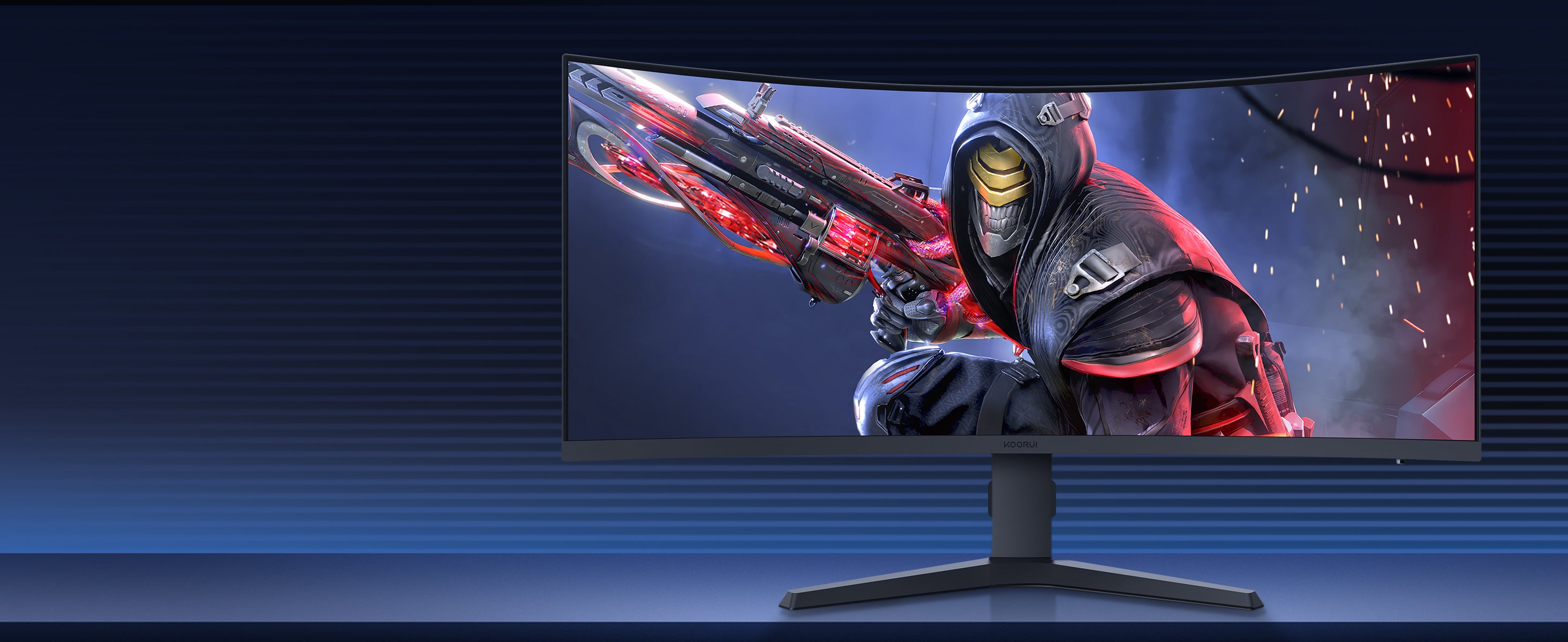ぴ*ん様 Koorui 34E6UC ディスプレイ 本体 Koorui 34 Inch Ultrawide Curved WQHD 165Hz Gaming Monitor with