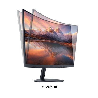 KOORUI 24 inch Curved Computer Monitor, FHD 100Hz VA 1500R PC Screen 24N5CA