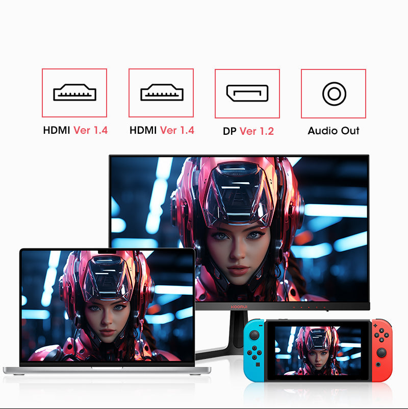 Koorui 24 Inch FHD 165Hz 1ms VA Gaming Monitor with AdaptiveSync