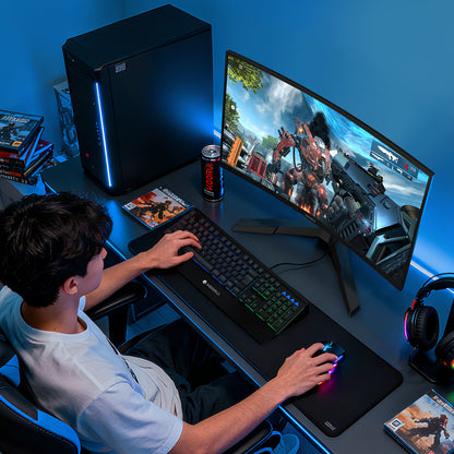 KOORUI 27 Inch Curved Gaming Monitor 180Hz FHD 1080P, 1500R VA Display 27E6CA